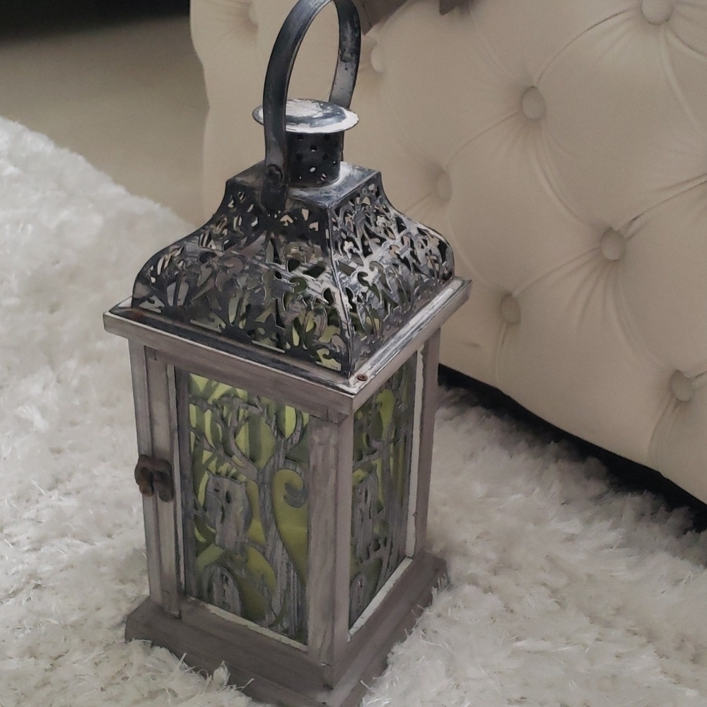 𝅺DECOR candle & wood holder